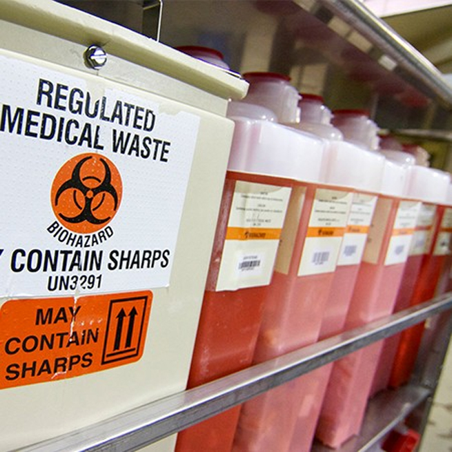 SAP for medical waste solidification