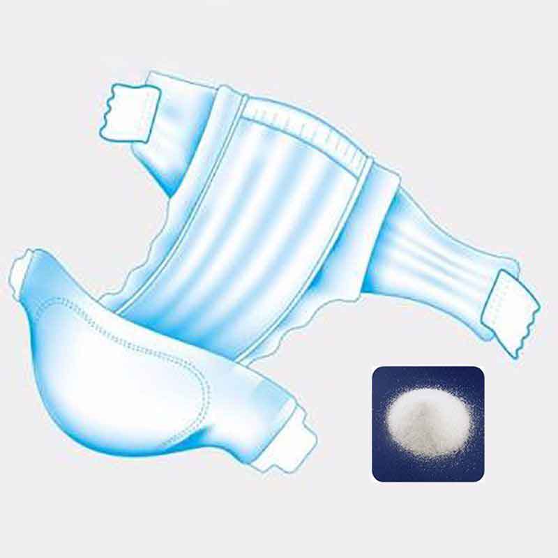 water absorbent polymers used in baby diapers