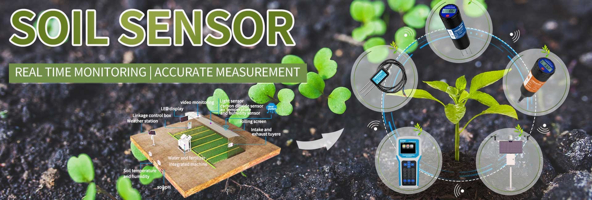 Real-time soil monitoring devices